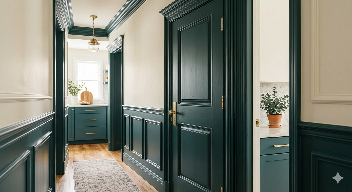 Trim and door inspiration using a contrasting door color for character