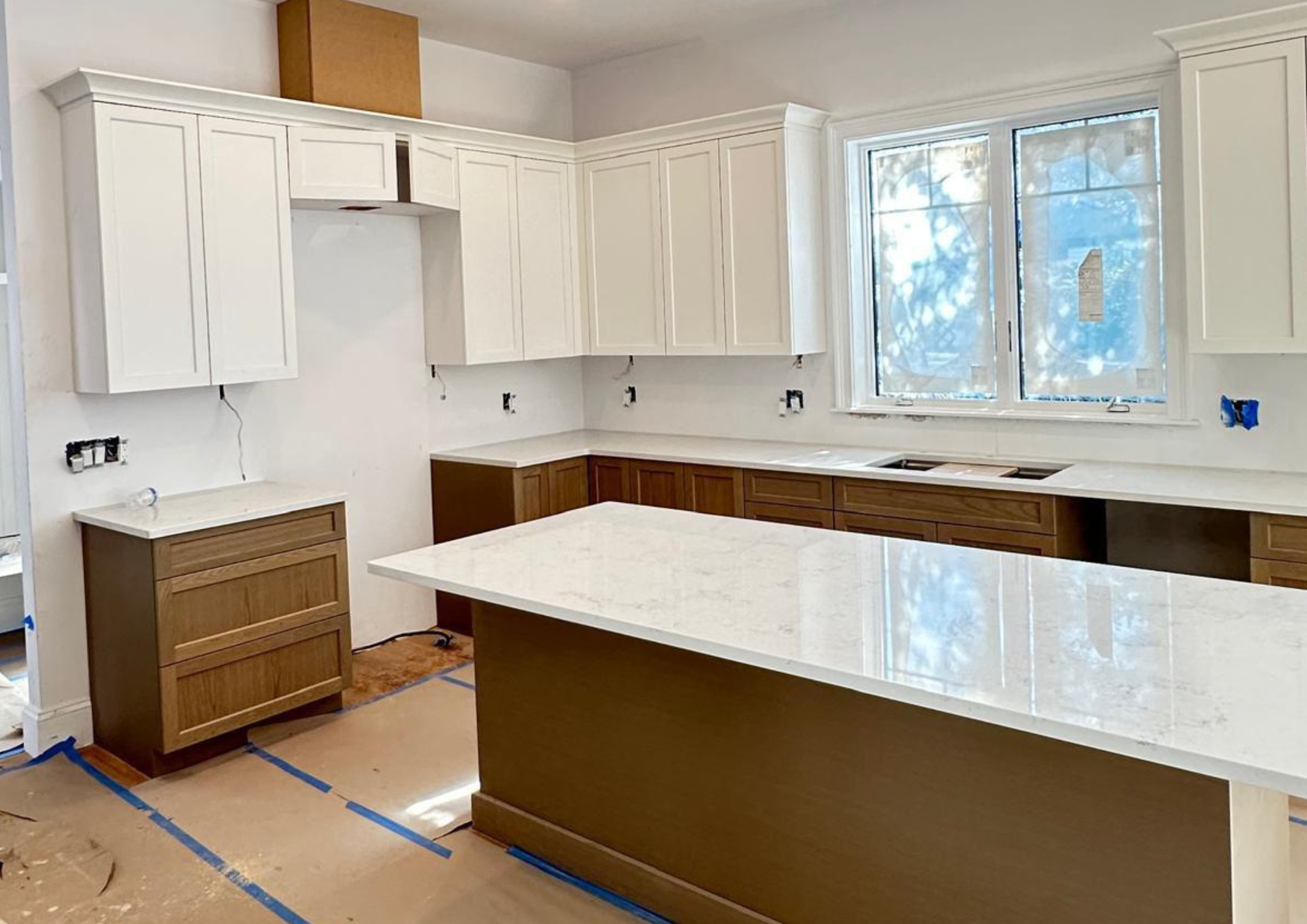 Cabinet prep and masking process