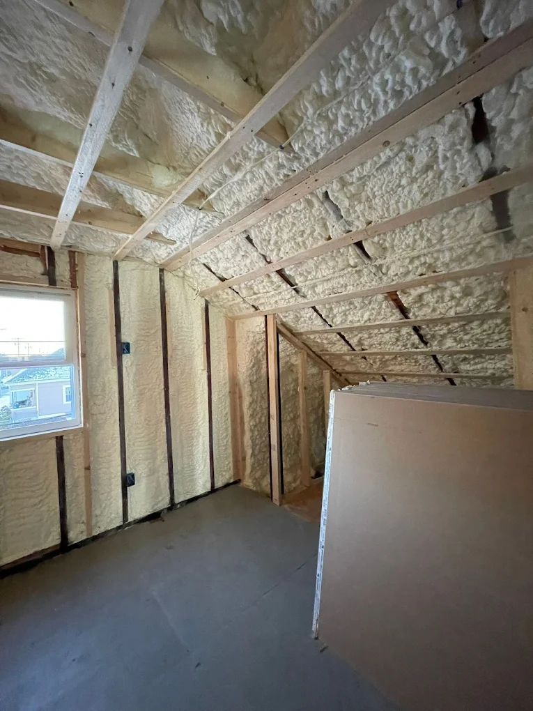 Attic insulation project by 4 Season Shield